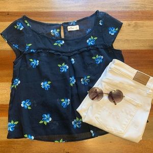 Hollister Floral Blouse